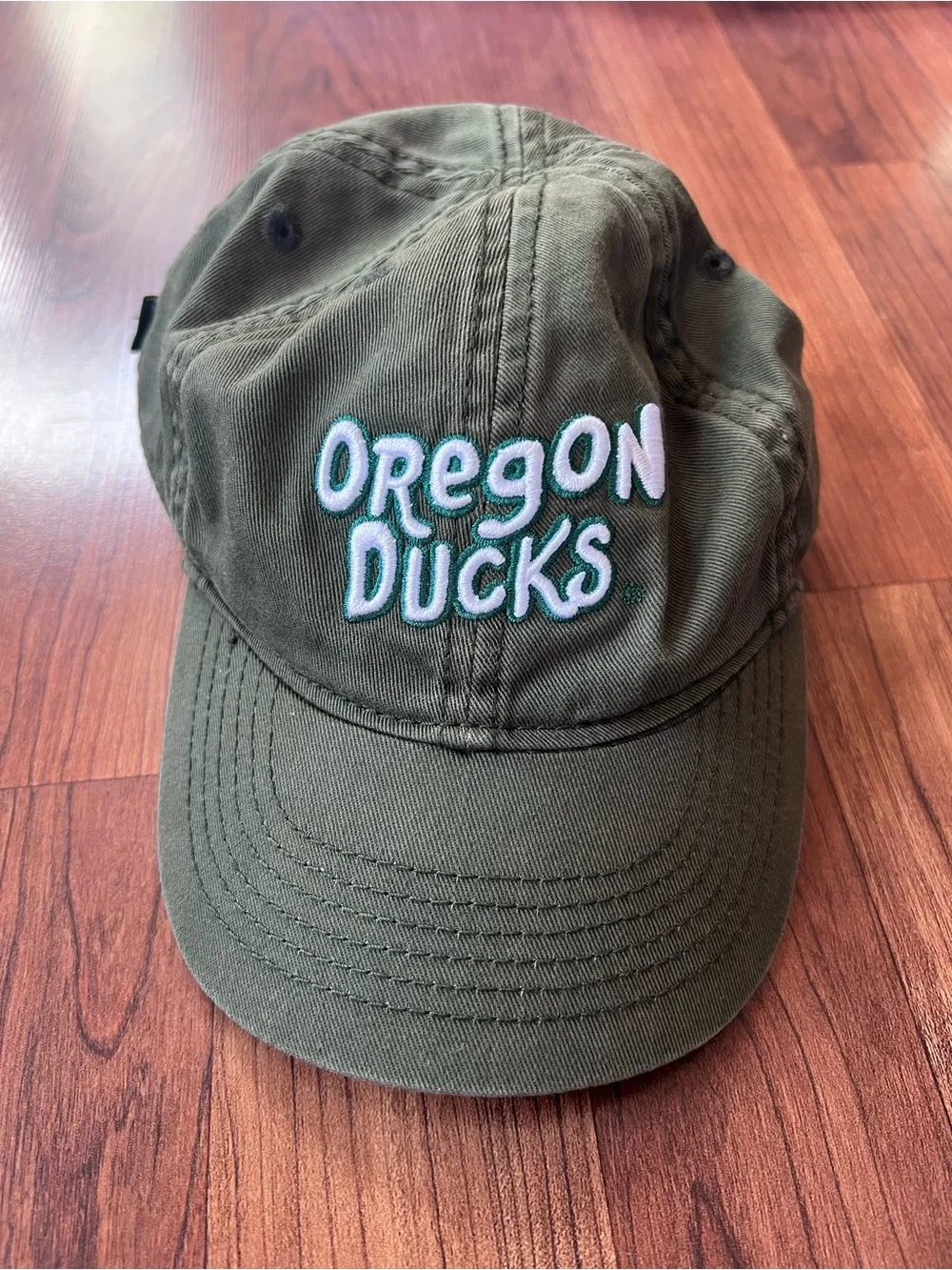 Oregon Ducks Olive Green Kids Youth Embroidered Baseball Cap